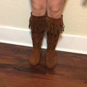 Brown Suede Boots